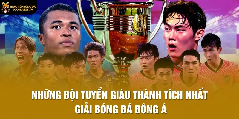 Những đội tuyển giàu thành tích nhất giải bóng đá Đông Á